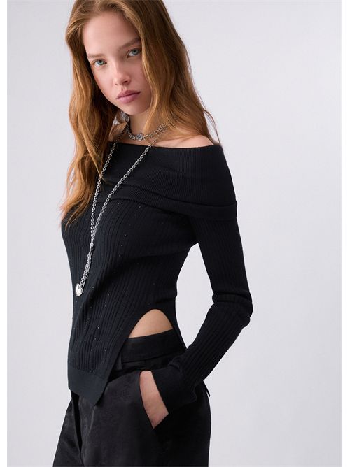 Maglia in lana con scollo bardot LIU JO | WF6099MA77Q/22222